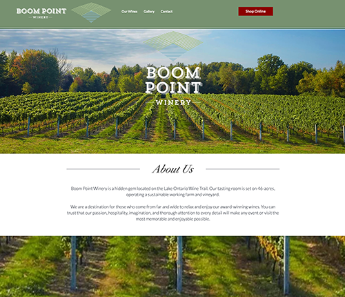 Boom Point Winery Website